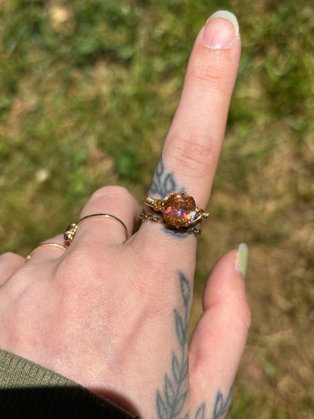 Sunset Topaz Ring (Pre Order!) View 4